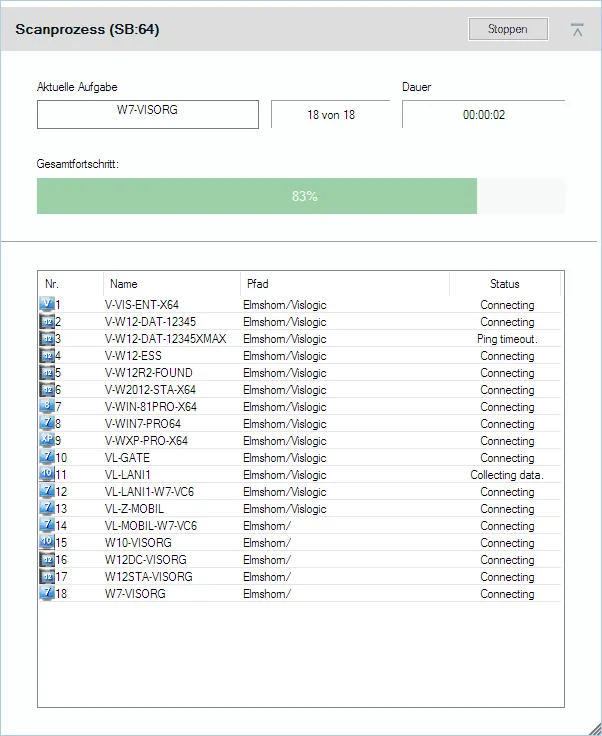 ParallelScan in Lan-Inspector